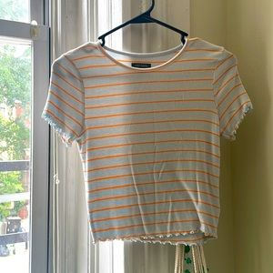 Summer striped crop top